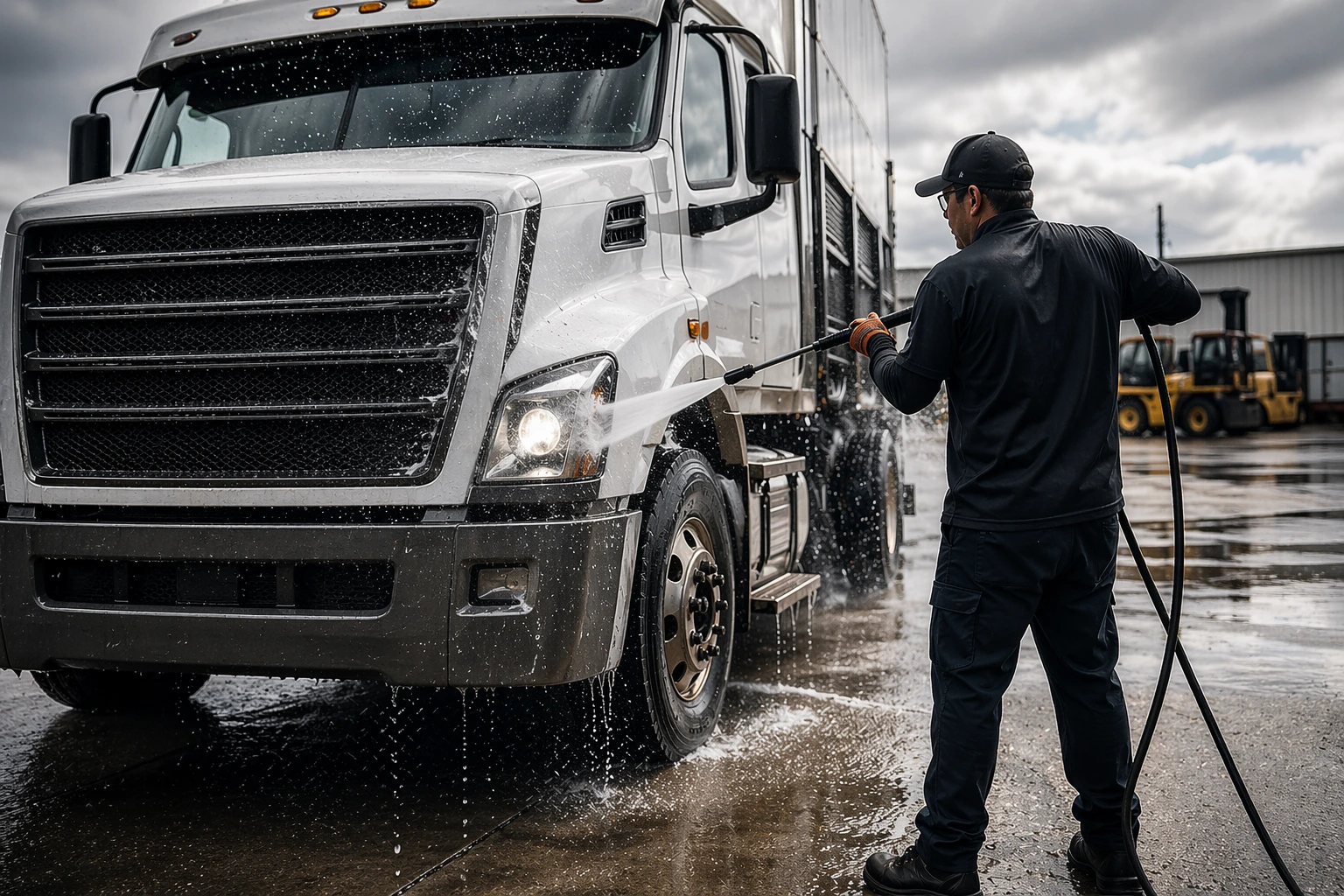 Fleet cleaning hero background