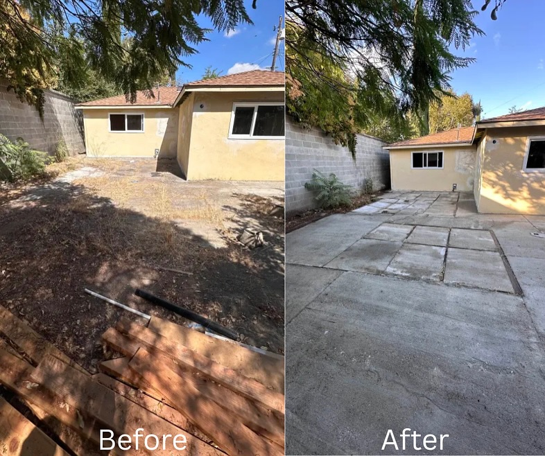 Poseidon before and after concrete cleanup project 3